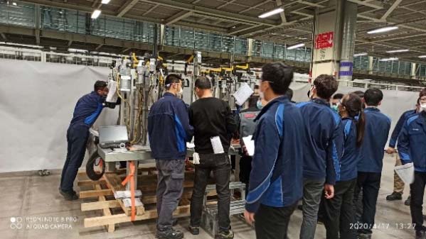 沈陽(yáng)鐵西寶馬G28BEV項(xiàng)目樣板夾具通過(guò)客戶(hù)驗(yàn)收，現(xiàn)場(chǎng)正式開(kāi)工